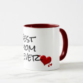 母最高のは今まで幸せな母の日マグギフトアイディア マグカップ (正面右)
