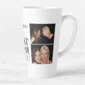 母最高のは今まで幸せな母の日2写真コラージュ カフェラテマグ (右)