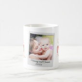 母最高のは今まで1つのポラロイド写真の手書き文字 コーヒーマグカップ (中央)