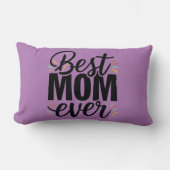 母最高のは今まスタイリッシュで幸せな母の日 ランバークッション (正面)