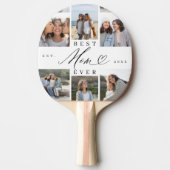 母最高のは常にスクリプト母の日6写真コラージュ 卓球ラケット (正面)