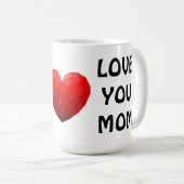 母最高のは常にハート愛あなた母の日のマグカップ コーヒーマグカップ (正面右)