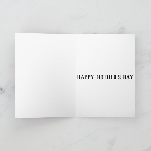 母最高のは常にワードアート母のデイカード カード (内部)