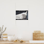 母最高のは常に休憩時間に値するかわいい犬 ポスター (キッチン)