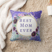母最高のは常に紫の枕を投げる クッション (ブランケット)