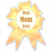 母最高のは常に金の受賞者の賞リボン シール (正面)