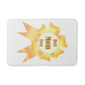 母最高のは常に金の受賞者の賞リボン バスマット (正面)