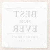 母最高のは必ず贈り物 ガラスコースター (裏面)