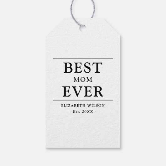 母最高のは必ず贈り物 ギフトタグ (裏面)