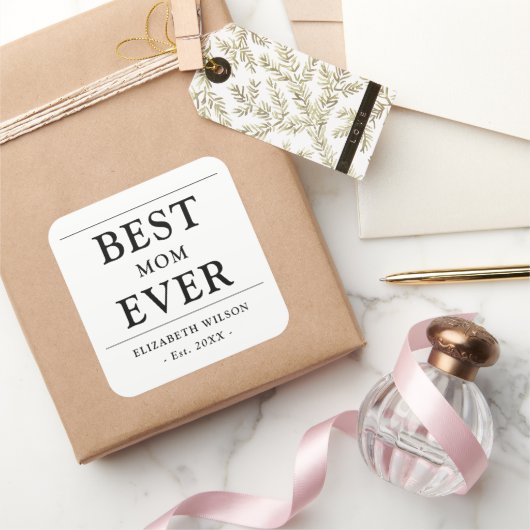 母最高のは必ず贈り物 スクエアシール (ギフト)