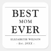 母最高のは必ず贈り物 スクエアシール (正面)