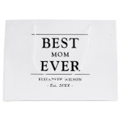 母最高のは必ず贈り物 ラージペーパーバッグ (正面)