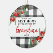 母最高のは祖母に昇進するパーソナライズされた セラミックオーナメント (左)