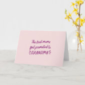 母最高のは祖母に昇進する カード (黄色い花)