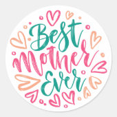 母最高のは ラウンドシール (正面)