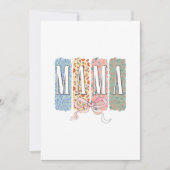 母最高のは 招待状 (正面)