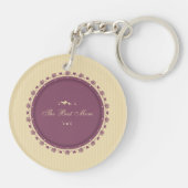 母最高のヴィンテージ母の日 |キーチェーン キーホルダー (裏面)