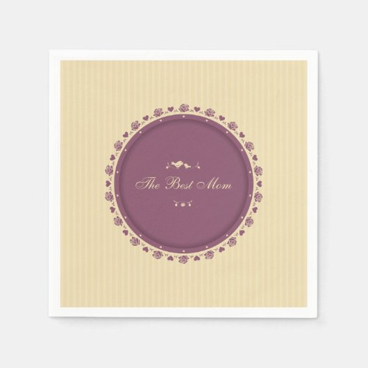 母最高のヴィンテージ母の日 |ナプキン スタンダードカクテルナプキン (正面)