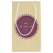 母最高のヴィンテージ母の日 |抱き枕 スモールペーパーバッグ (裏面)