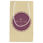 母最高のヴィンテージ母の日 |抱き枕 スモールペーパーバッグ (正面)