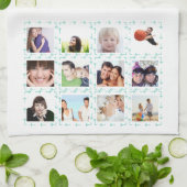 母最高の写真インスタグラムコラージュキープサケ キッチンタオル (折り畳み)