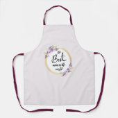 母最高の幸せな母の日 エプロン (正面)
