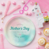 母最高の幸せな母の日 | ペーパープレート (パーティー)