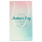 母最高の幸せな母の日 |抱き枕 スモールペーパーバッグ (裏面)