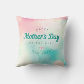 母最高の幸せな母の日 |装飾用クッション クッション (裏面)