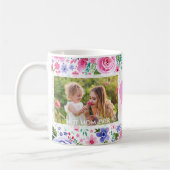 母最高の日に2写真記念マザーズ日 コーヒーマグカップ (左)