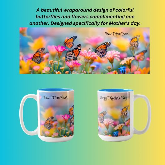 母最高の日の幸せ ツートーンマグカップ