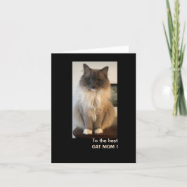 母最高の日の猫の母 カード