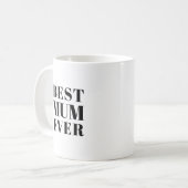 母最高の日の誕生日ギフトセラミック コーヒーマグカップ (正面左)