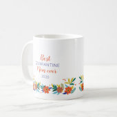 母最高の日の贈り物の検疫母 コーヒーマグカップ (正面左)