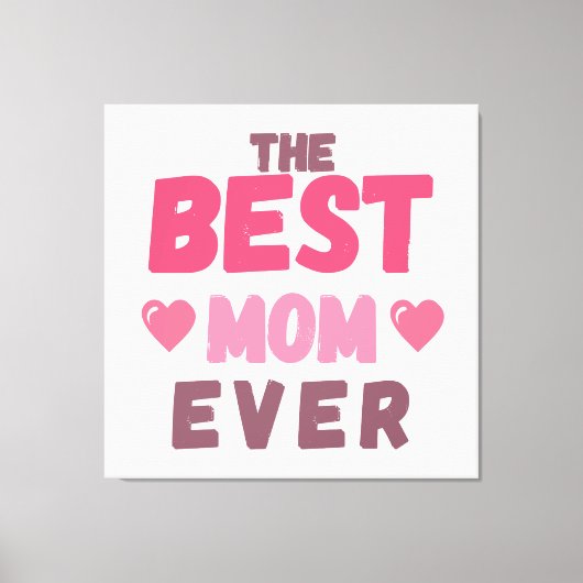 母最高の日の贈り物 キャンバスプリント (正面)
