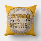 母最高の日ギフトEva!母パーソナライズされた引用文 クッション (正面)