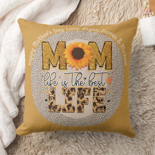 母最高の日ギフトEva!母パーソナライズされた引用文 クッション (ブランケット)