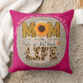 母最高の日ギフトEva!母パーソナライズされた引用文 クッション (ブランケット)