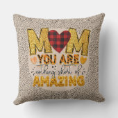 母最高の日ギフトEva!母パーソナライズされた引用文 クッション (裏面)