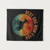 母最高の日犬ママ タペストリー (正面(横))