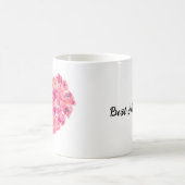 母最高の日、幸せな母の日 コーヒーマグカップ (中央)