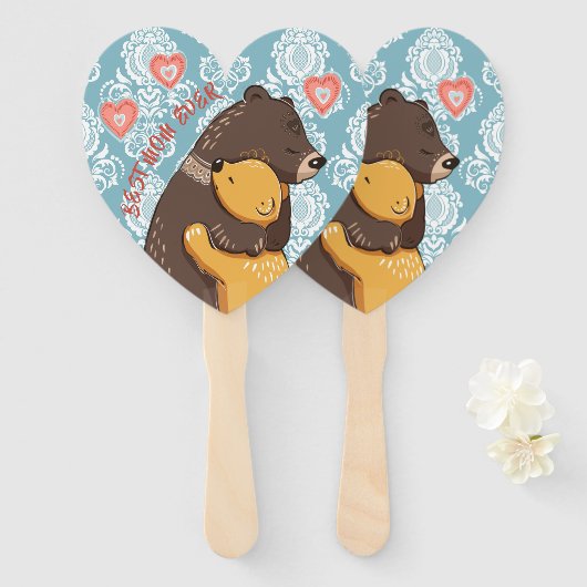 母最高の母の手のファン最高のは、母の日の贈り物アイディア ハンドファン (正面&裏面)