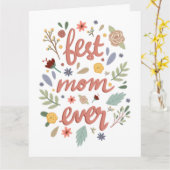 母最高の母の日にフローラ母の日 カード (黄色い花)