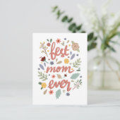 母最高の母の日にフローラ母の日 ポストカード (スタンド正面)