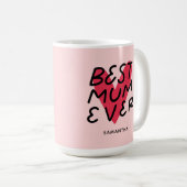 母最高の母の日に必モダンず手紙を コーヒーマグカップ (正面右)