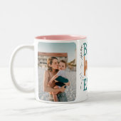 母最高の母の日に2つのフォトマザーズ ツートーンマグカップ (左)