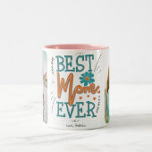 母最高の母の日に2つのフォトマザーズ ツートーンマグカップ (中央)