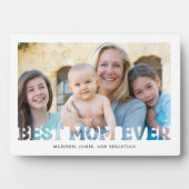 母最高の母の日のギフト写真 フォトプラーク (正面)