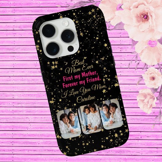 母最高の母の日の写真のコラージュモダン母の日 Case-Mate iPhoneケース