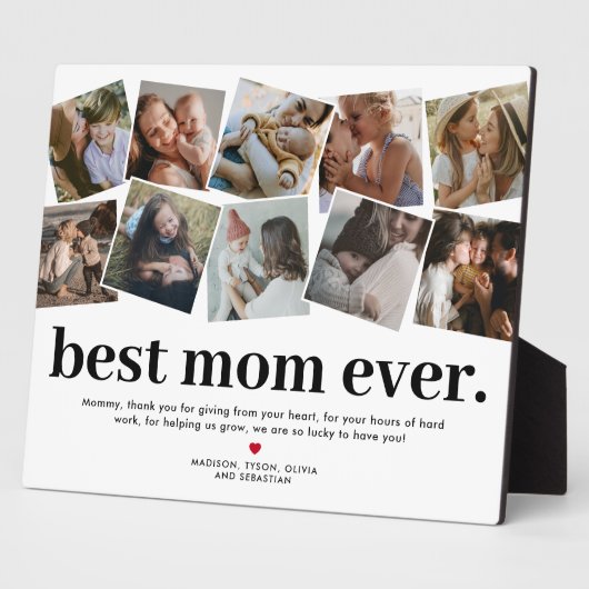 母最高の母の日の写真コラージュのプラーク フォトプラーク (側面)